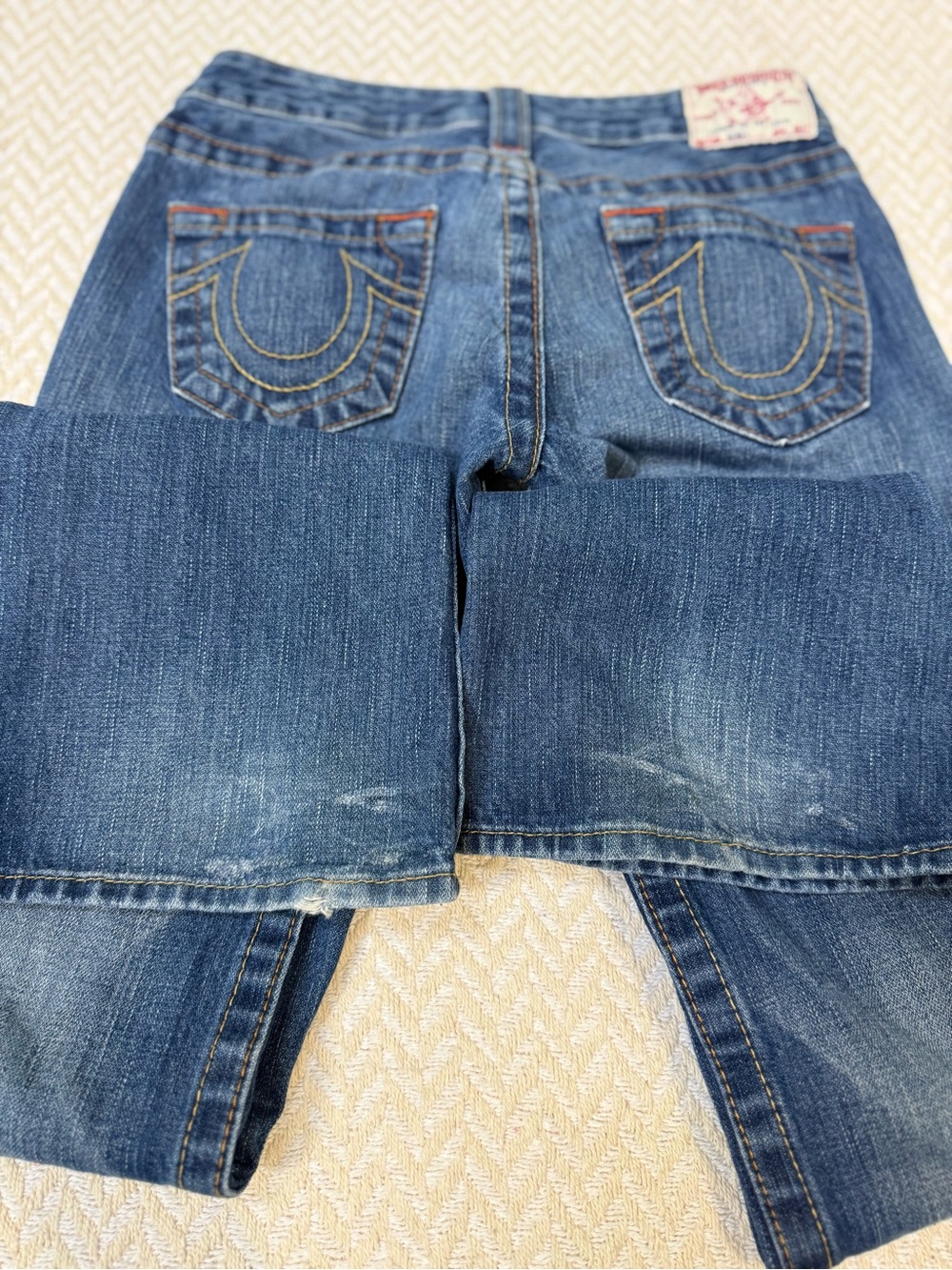 Vintage True Religion "Bobby" Ultra Low Rise Jeans - Size 25 - Picture 7 of 14